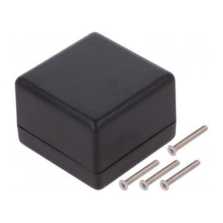 Carcasă Universală Neagră ABS IP65 56x56x40mm | Electronic-mag.ro | Componente Electronice