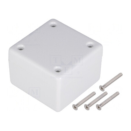 Carcasă universală ABS gri IP65 56x56x40mm | Electronic-mag.ro | Componente Electronice