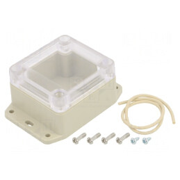 Carcasă Universală cu Lame de Fixare 60x65x40mm | Electronic-mag.ro | Componente Electronice