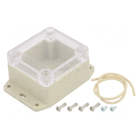 Carcasă Universală cu Lame de Fixare 60x65x40mm | Electronic-mag.ro | Componente Electronice