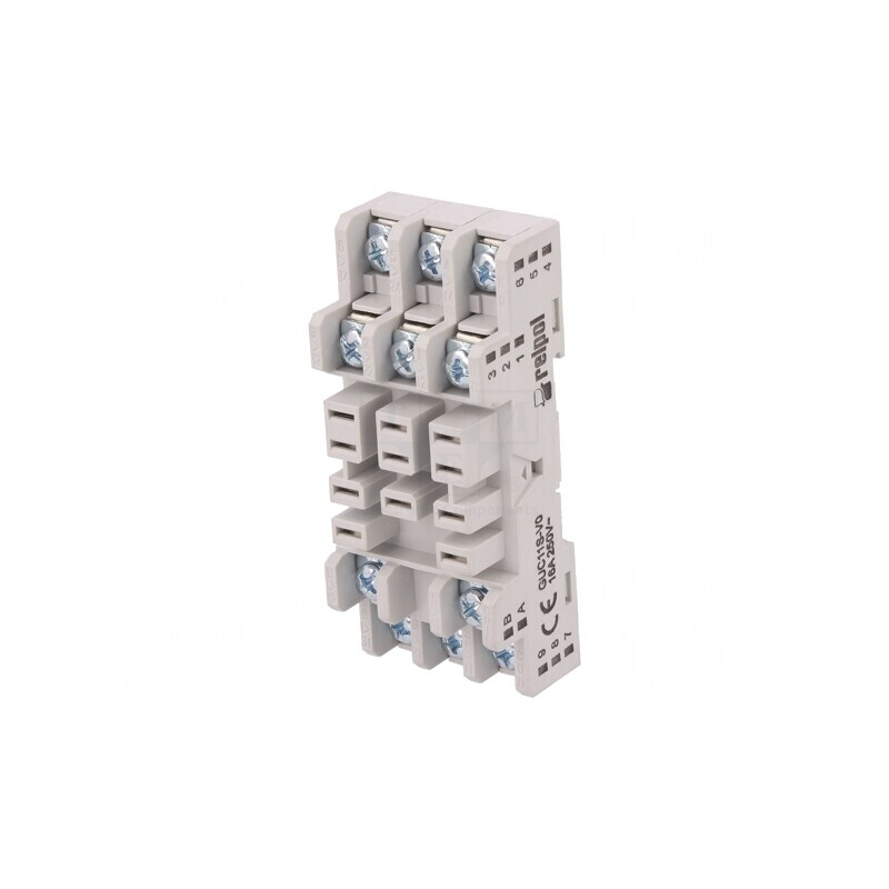 Stativ pe panou pentru șină DIN 16A 250VAC GUC11S-V0 | Electronic-mag.ro | Componente Electronice Stativ pe panou pentru șină DIN 16A 250VAC GUC11S-V0 | Electronic-mag.ro | Componente Electronice