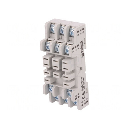 Stativ pe panou pentru șină DIN 16A 250VAC GUC11S-V0 | Electronic-mag.ro | Componente Electronice