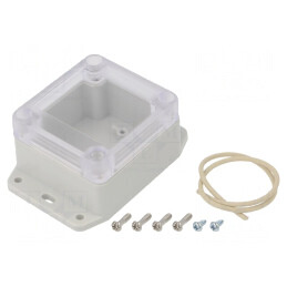Carcasă universală cu lame de fixare 60x65x40mm | Electronic-mag.ro | Componente Electronice