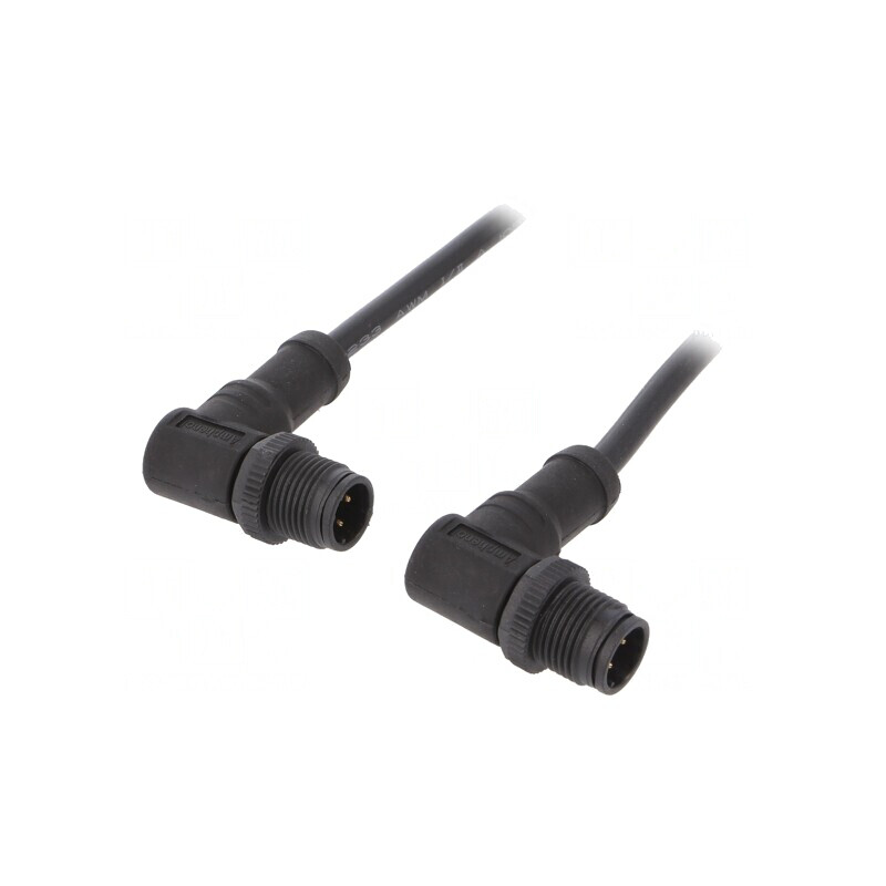 Cablu senzori automatizări M12-M12 1m | Electronic-mag.ro | Componente Electronice