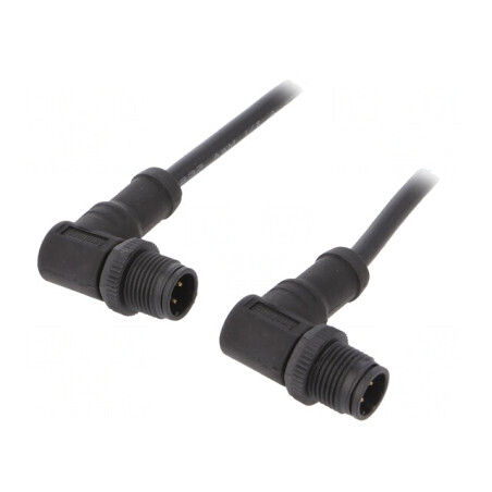 Cablu senzori automatizări M12-M12 1m | Electronic-mag.ro | Componente Electronice