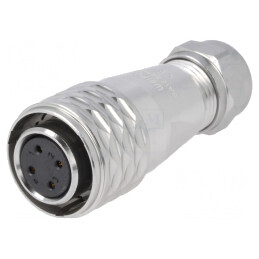 Mufă Mamă SA16 4 Pin IP67 5A 500V pentru Cablu 5-8mm