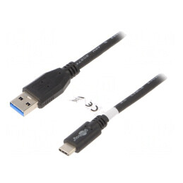 Cablu USB 3.0 A la C 3m Negru | Electronic-mag.ro | Componente Electronice