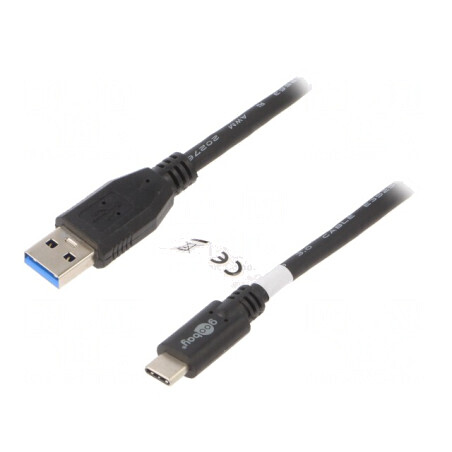 Cablu USB 3.0 A la C 3m Negru | Electronic-mag.ro | Componente Electronice