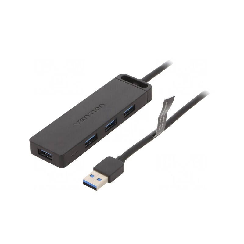 Hub USB 3.0 PnP Negru cu 4 Porturi 5Gbps | Electronic-mag.ro | Componente Electronice Hub USB 3.0 PnP Negru cu 4 Porturi 5Gbps | Electronic-mag.ro | Componente Electronice