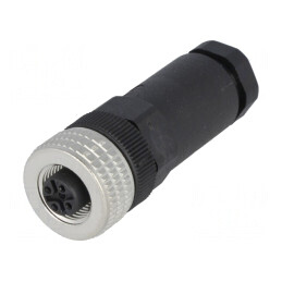 Mufă M12 5-PIN Mamă IP67 pe Cablu | Electronic-mag.ro | Componente Electronice
