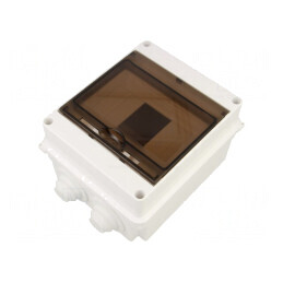 Carcasă pentru aparatură modulară IP55, albă, 6 module | Electronic-mag.ro | Componente Electronice