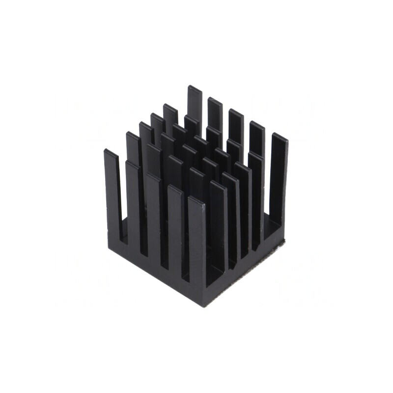 Radiator extrudat cu aripioare BGA negru 23x23mm | Electronic-mag.ro | Componente Electronice