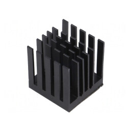 Radiator extrudat cu aripioare BGA negru 23x23mm | Electronic-mag.ro | Componente Electronice