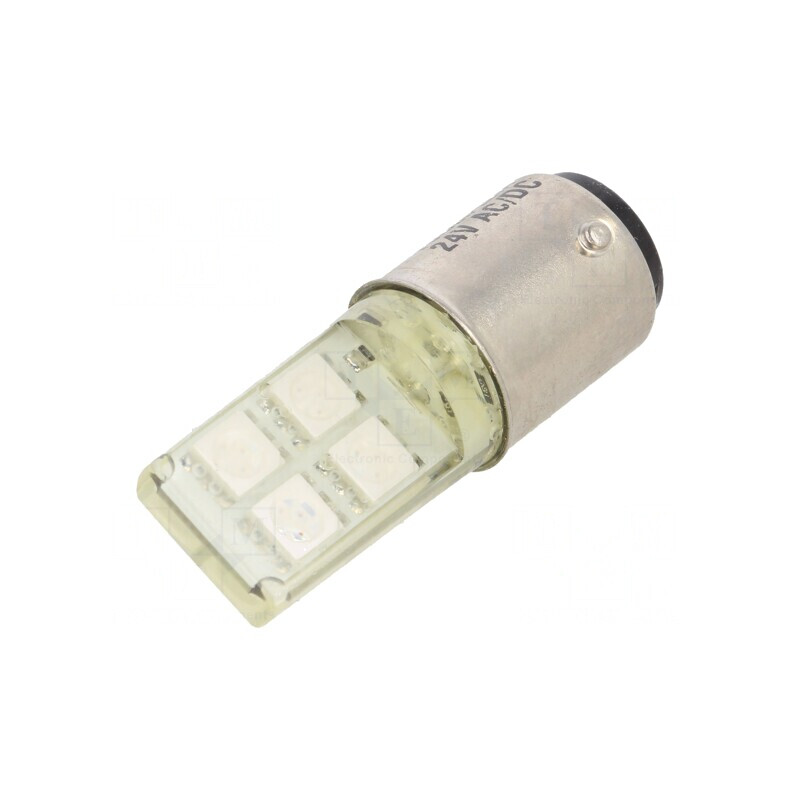 Lampă LED galbenă 24V BA15D | Electronic-mag.ro | Componente Electronice