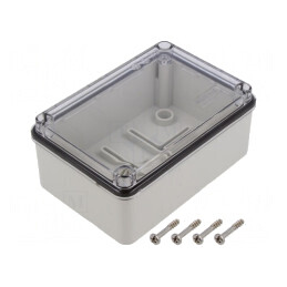 Carcasă Universală Gri IP56 88x128x59mm SCABOX | Electronic-mag.ro | Componente Electronice