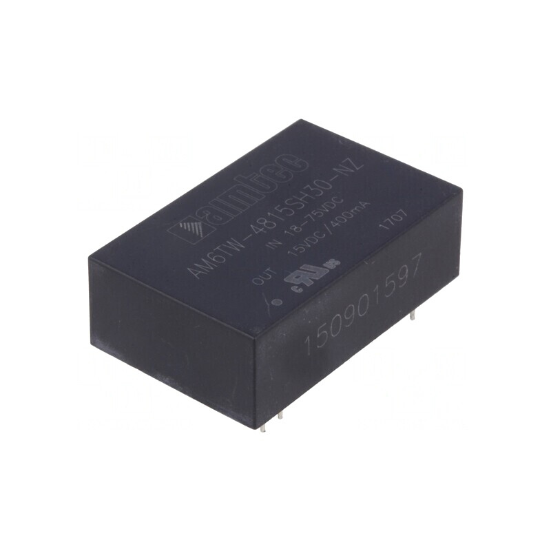 Convertor DC/DC 6W 18-75V la 15V 400mA DIP24 | Electronic-mag.ro | Componente Electronice