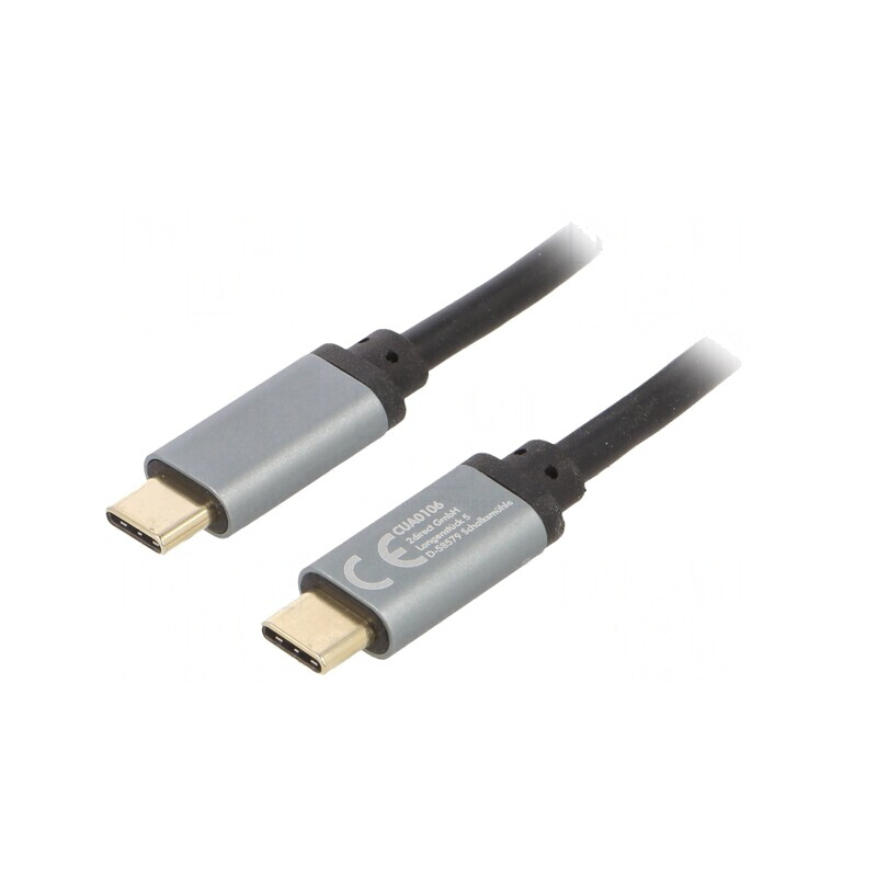 Cablu USB 3.2 Power Delivery 1,5m Negru | Electronic-mag.ro | Componente Electronice