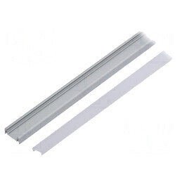 Profil Aluminiu LED 1m Lăptos Natural SURFACE10 | Electronic-mag.ro | Componente Electronice