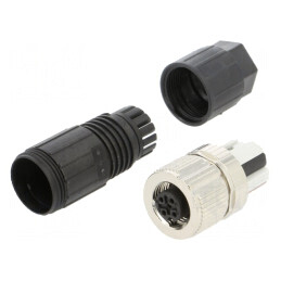 Mufă M12 4 PIN Mamă DeviceNet CANopen Cablu Drept | Electronic-mag.ro | Componente Electronice
