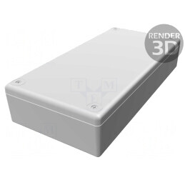 Carcasă universală ABS gri IP54 110x220x44mm | Electronic-mag.ro | Componente Electronice