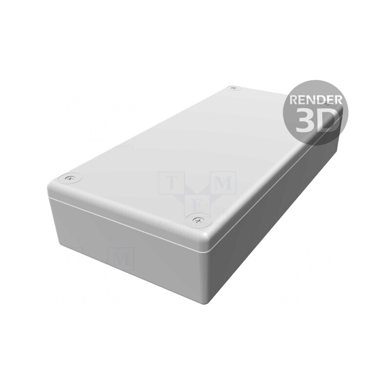 Carcasă universală ABS gri IP54 110x220x44mm | Electronic-mag.ro | Componente Electronice
