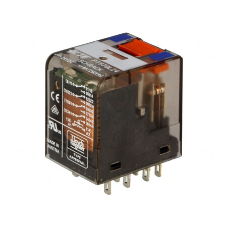 Releu electromagnetic 4PDT 24VDC 6A | Electronic-mag.ro | Componente Electronice