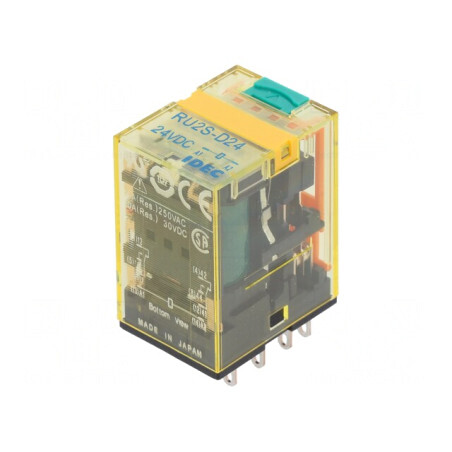 Releu Electromagnetic DPDT 24VDC 10A | Electronic-mag.ro | Componente Electronice