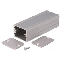 Carcasă aluminiu gri 33x80x24mm | Electronic-mag.ro | Componente Electronice