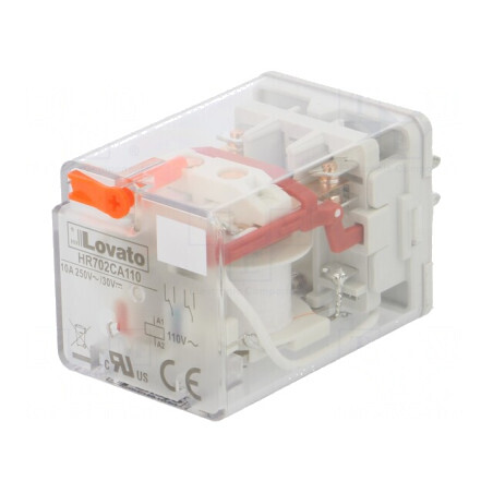 Releu Electromagnetic DPDT 110VAC 10A | Electronic-mag.ro | Componente Electronice