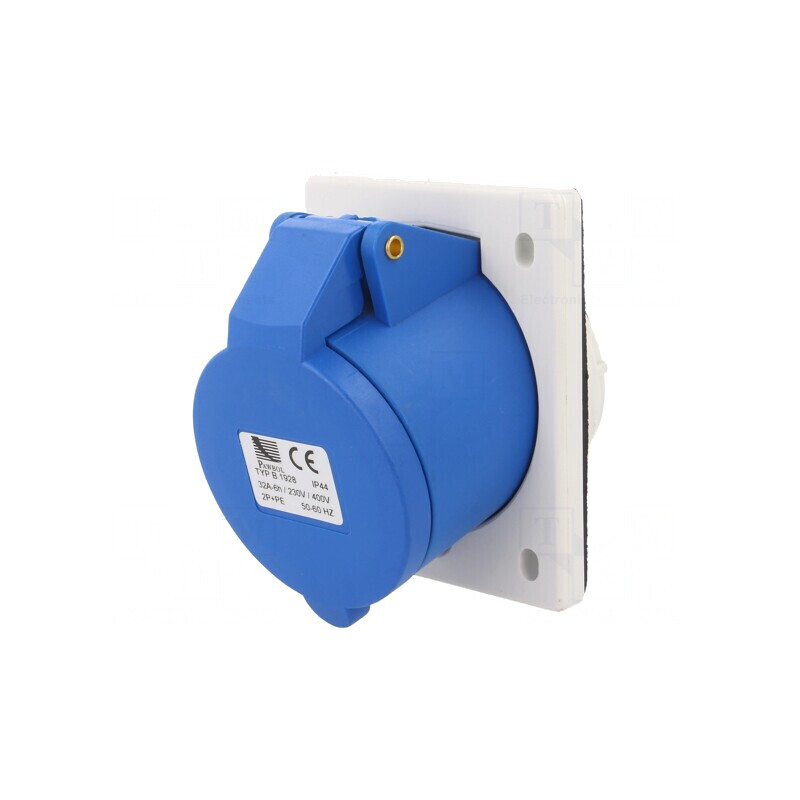 Conector de Alimentare AC 32A 400V IP44 Soclu Mamă | Electronic-mag.ro | Componente Electronice