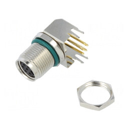 Conector PCB M8 6P 1.5A 90° | Electronic-mag.ro | Componente Electronice