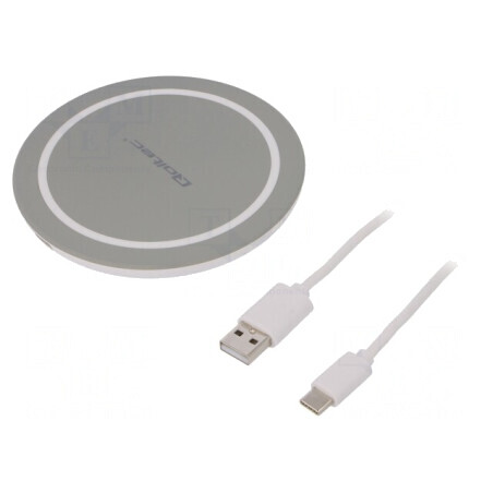 Încărcător Inductiv Gri Qi Quick Charge 3.0 | Electronic-mag.ro | Componente Electronice