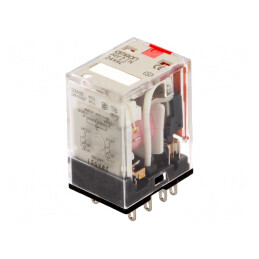 Releu Electromagnetic DPDT 24VAC 10A | Electronic-mag.ro | Componente Electronice