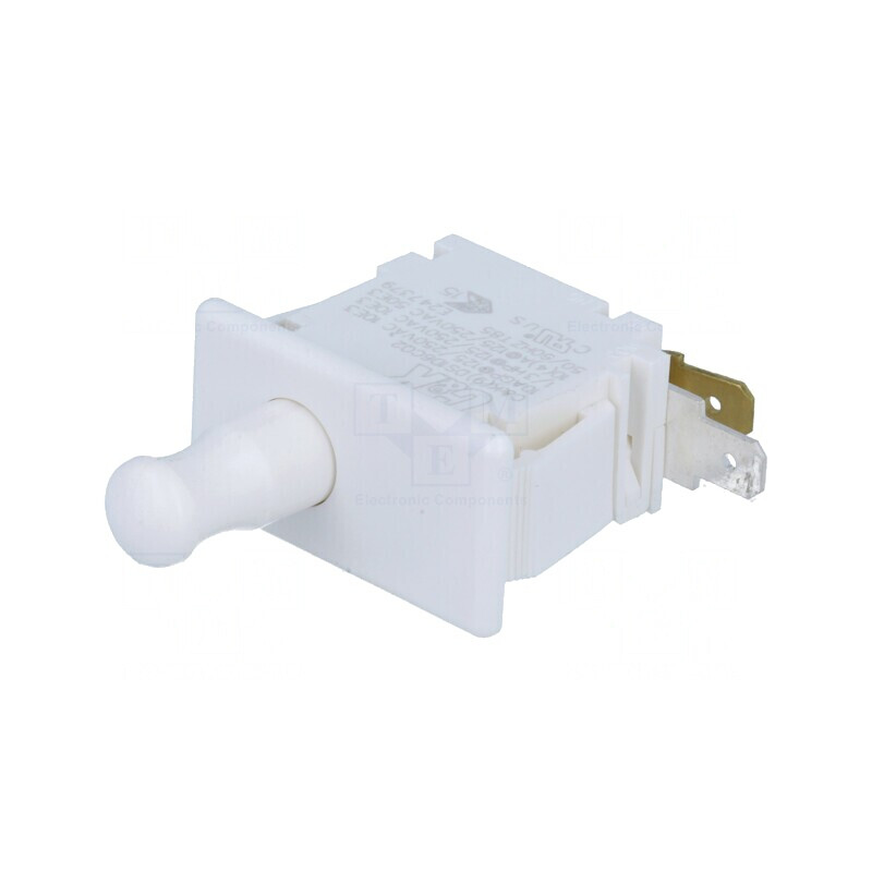 Comutator Ușă SPDT 10A 250VAC Alb Panou | Electronic-mag.ro | Componente Electronice