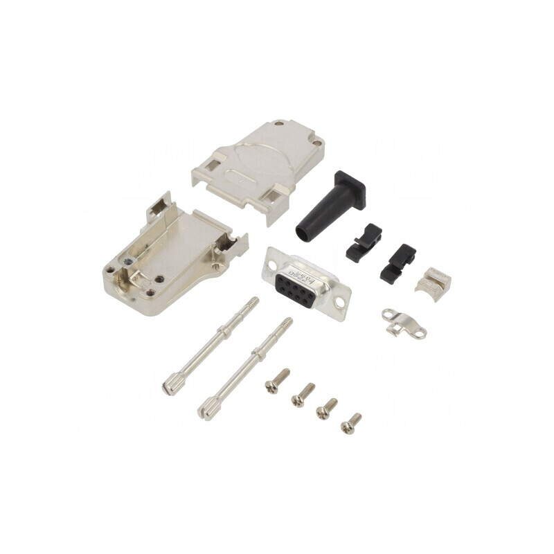 Conector D-Sub 9-Pin Mamă pentru Cablu | Electronic-mag.ro | Componente Electronice