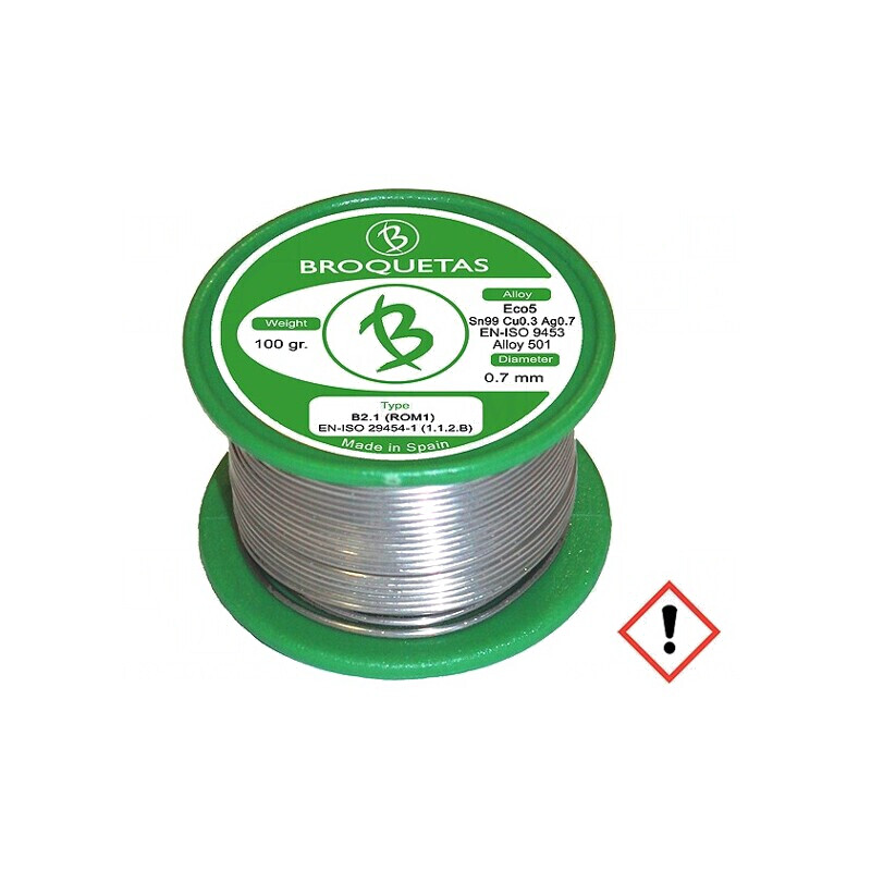 Sârmă de Lipit Fără Plumb 0,7mm 0,1kg | Electronic-mag.ro | Componente Electronice