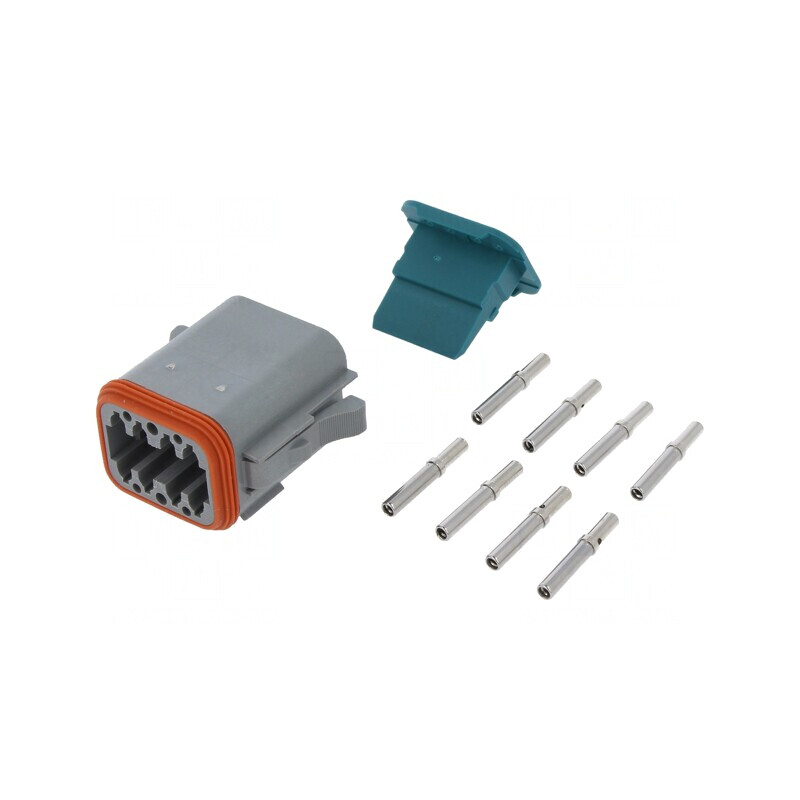 Conector cablu AT mamă 8 pini crimpat | Electronic-mag.ro | Componente Electronice