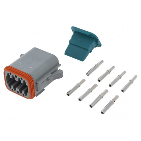Conector cablu AT mamă 8 pini crimpat | Electronic-mag.ro | Componente Electronice