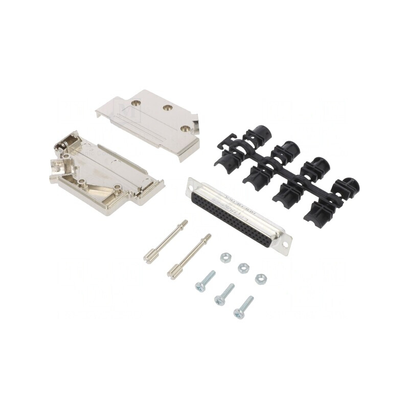 Conector D-Sub HD 62P Mamă 45° Lipire Gold | Electronic-mag.ro | Componente Electronice