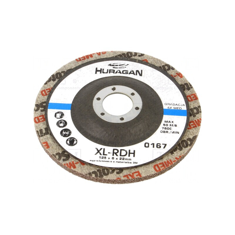 Disc de șlefuire țesătură 125mm x 22mm | Electronic-mag.ro | Componente Electronice