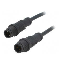 Cablu senzori/automatizări 4 pini M12-M12 1m | Electronic-mag.ro | Componente Electronice