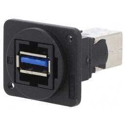 Adaptor USB A la USB B, USB 3.0, 19x24mm, Plastic | Electronic-mag.ro | Componente Electronice