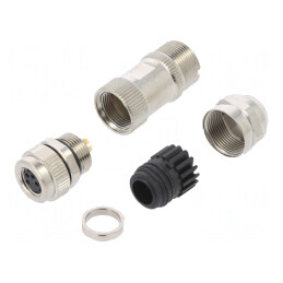 Conector M8 Femeie 4 Pini Drept pe Cablu 3A IP65/IP67 30V | Electronic-mag.ro | Componente Electronice