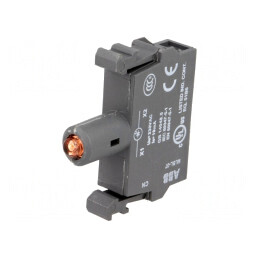 Lumină LED Frontală 230VAC Roșie 22mm | Electronic-mag.ro | Componente Electronice