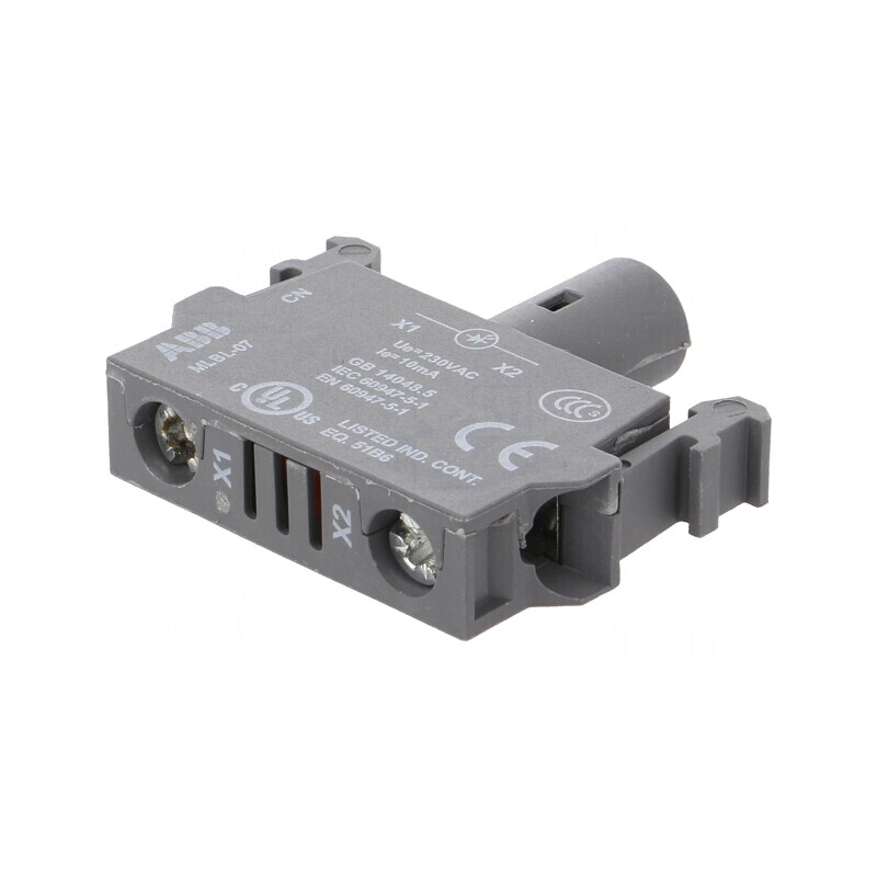 LED frontală albă 230VAC 22mm | Electronic-mag.ro | Componente Electronice