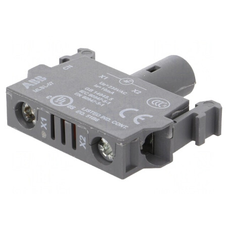 LED frontală albă 230VAC 22mm | Electronic-mag.ro | Componente Electronice