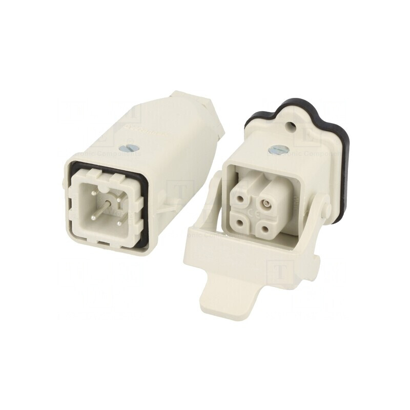 Conector HDC Tată-Mamă 4+3 Pin Drept 3A | Electronic-mag.ro | Componente Electronice