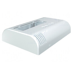 Carcasă de perete ABS albă 80x120x25mm | Electronic-mag.ro | Componente Electronice