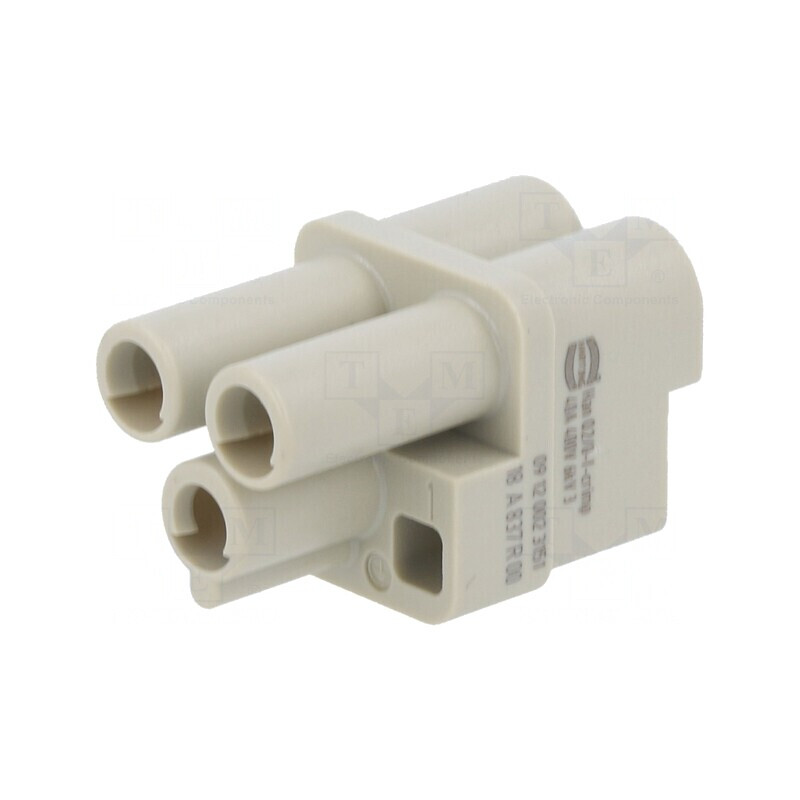 Conector HDC inserturi contact mamă Han Q 3 2P PE | Electronic-mag.ro | Componente Electronice