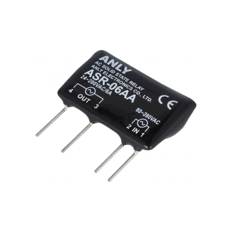 Releu Semiconductor 1-Fazat 6A 24-280VAC | Electronic-mag.ro | Componente Electronice